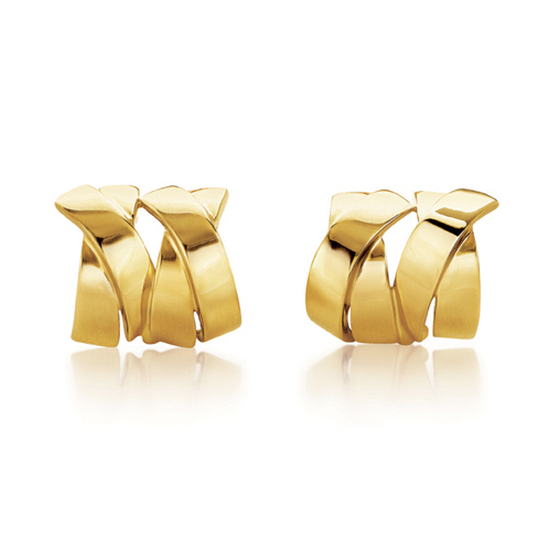 Verdura-Jewelry-Double-X-Earclips-Gold