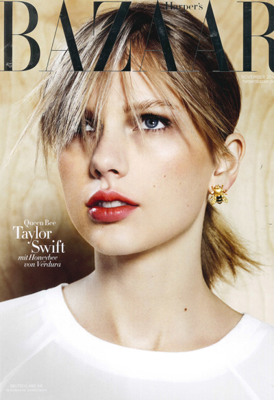 Verdura-Jewelry-Honeybee-Earrings-Harpers-Bazaar-November-2014