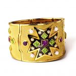Verdura-Jewelry-Maltese-Cross-Bracelet-Gold-Amethyst-Peridot-Pearl-150x150
