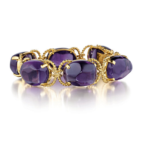 Verdura-Jewelry-Pebble-Bracelet-Gold-Amethyst