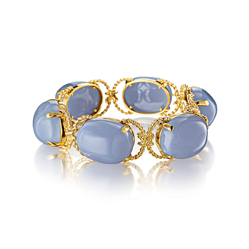 Verdura-Jewelry-Pebble-Bracelet-Gold-Chalcedony