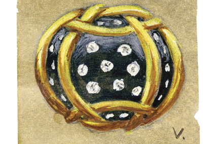 Verdura-Jewelry-Polka-Dot-Ring-Sketch-R22