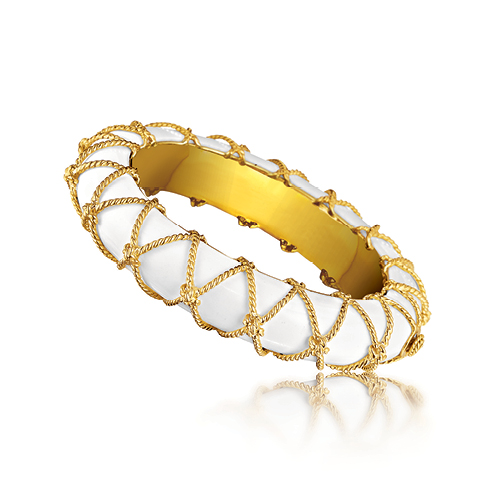 Verdura-Jewelry-Rope-Net-Bangle-Cocholong-Gold