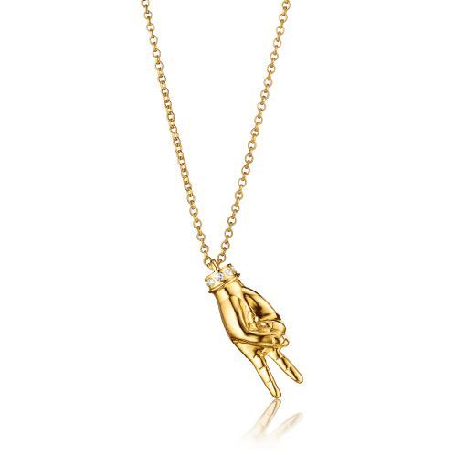 Verdura-Jewelry-Sign-Language-Pendant-Necklace-V-Gold-Diamond