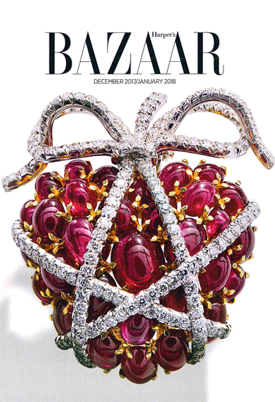 Verdura-Jewelry-Wrapped-Heart-Brooch-Harpers-Bazaar-December-2017
