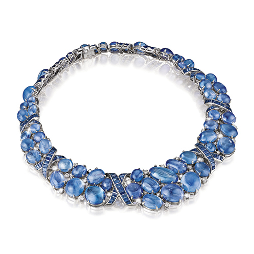 Verdura-Jewelry-Vintage-X- Necklace-Ceylon Sapphire