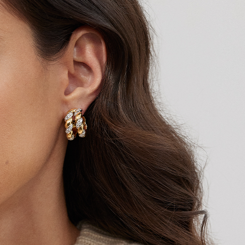 Double-Hoop-Torsade-Earrings_Gold-Diamond-on-model