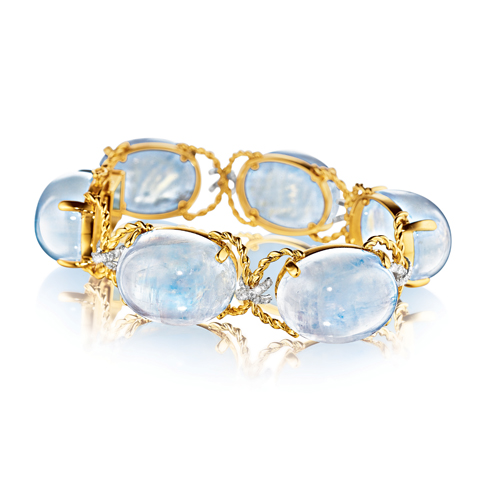 Verdura-Jewelry-Pebble-Bracelet-Moonstone-Diamond