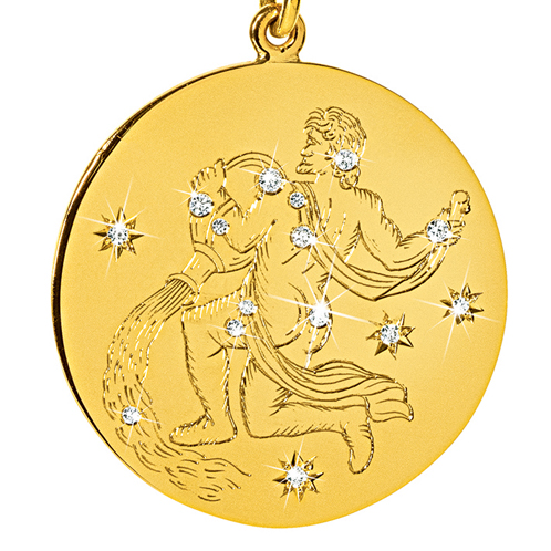 Verdura-Jewelry-Zodiac-Pendant-Necklace-Aquarius-Gold-Diamond-detail