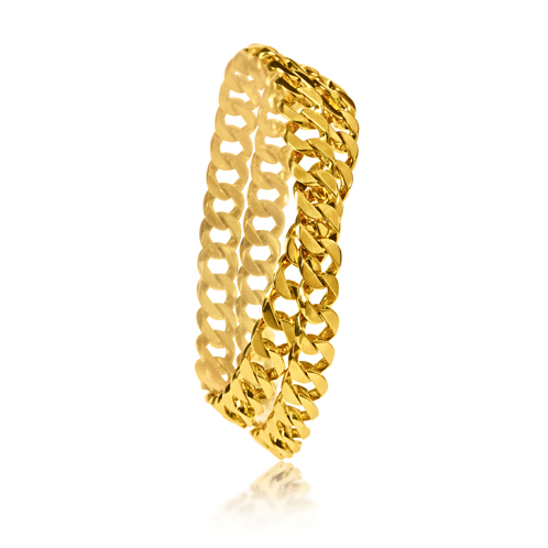 Verdura-Jewelry-Curb-Link-Bracelet-Mini-Double-Wrap-Gold