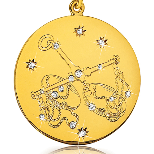 Verdura-Jewelry-Zodiac-Pendant-Necklace-Libra-Gold-Diamond-detail