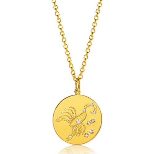 Verdura-Jewelry-Zodiac-Pendant-Necklace-Scorpio-Gold-Diamond