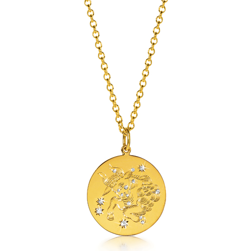 Verdura-Jewelry-Zodiac-Pendant-Necklace-Taurus-Gold-Diamond