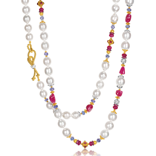 Verdura-Jewelry-Byzantine-Pearl-Necklace-Ruby-Sapphire-Gold