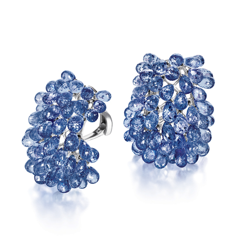 Verdura-Jewelry-Briolette-Earclips-Sapphire
