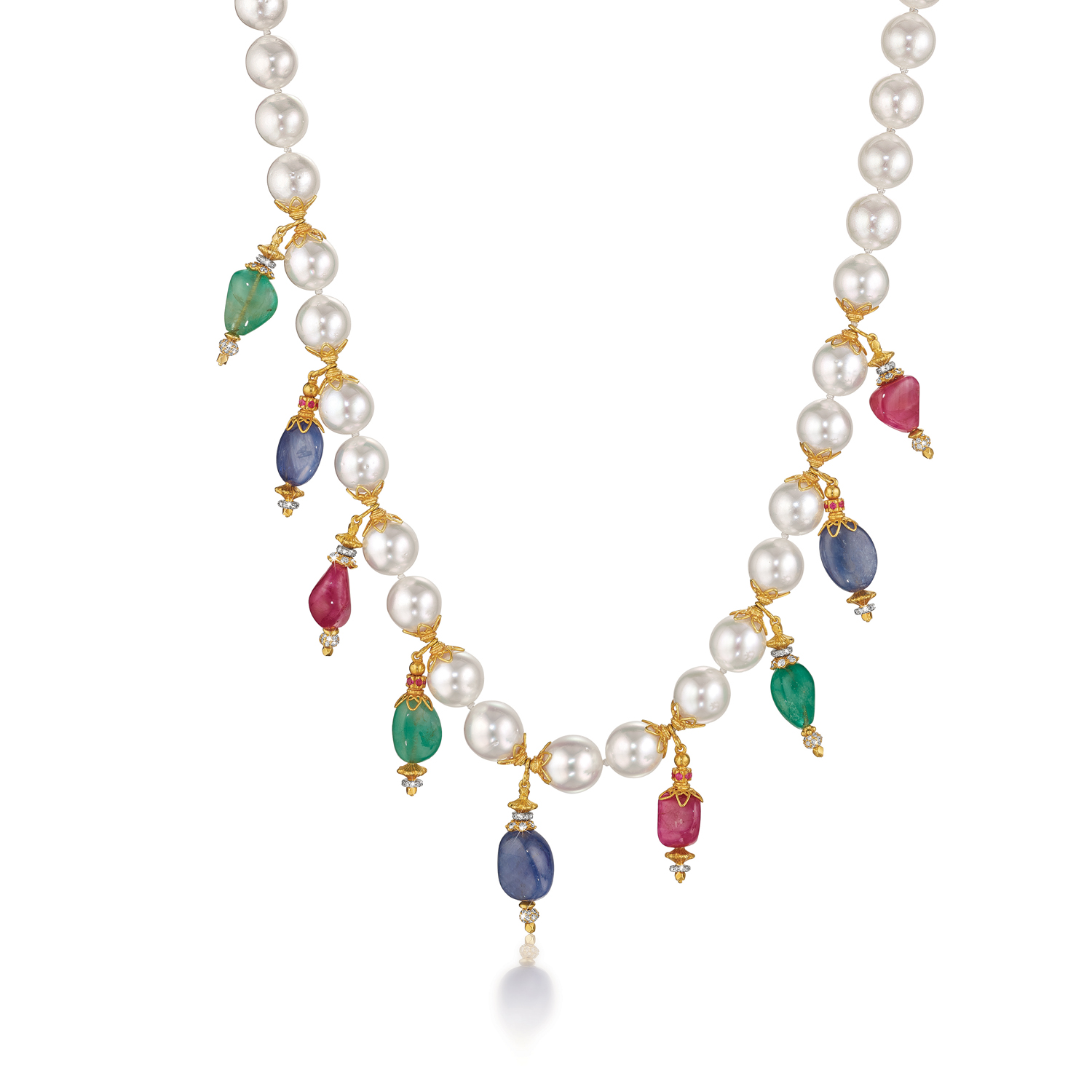Verdura-Byzantine-Charm-Necklace-Ruby-Sapphire-Emerald-Pearl-2021-lr