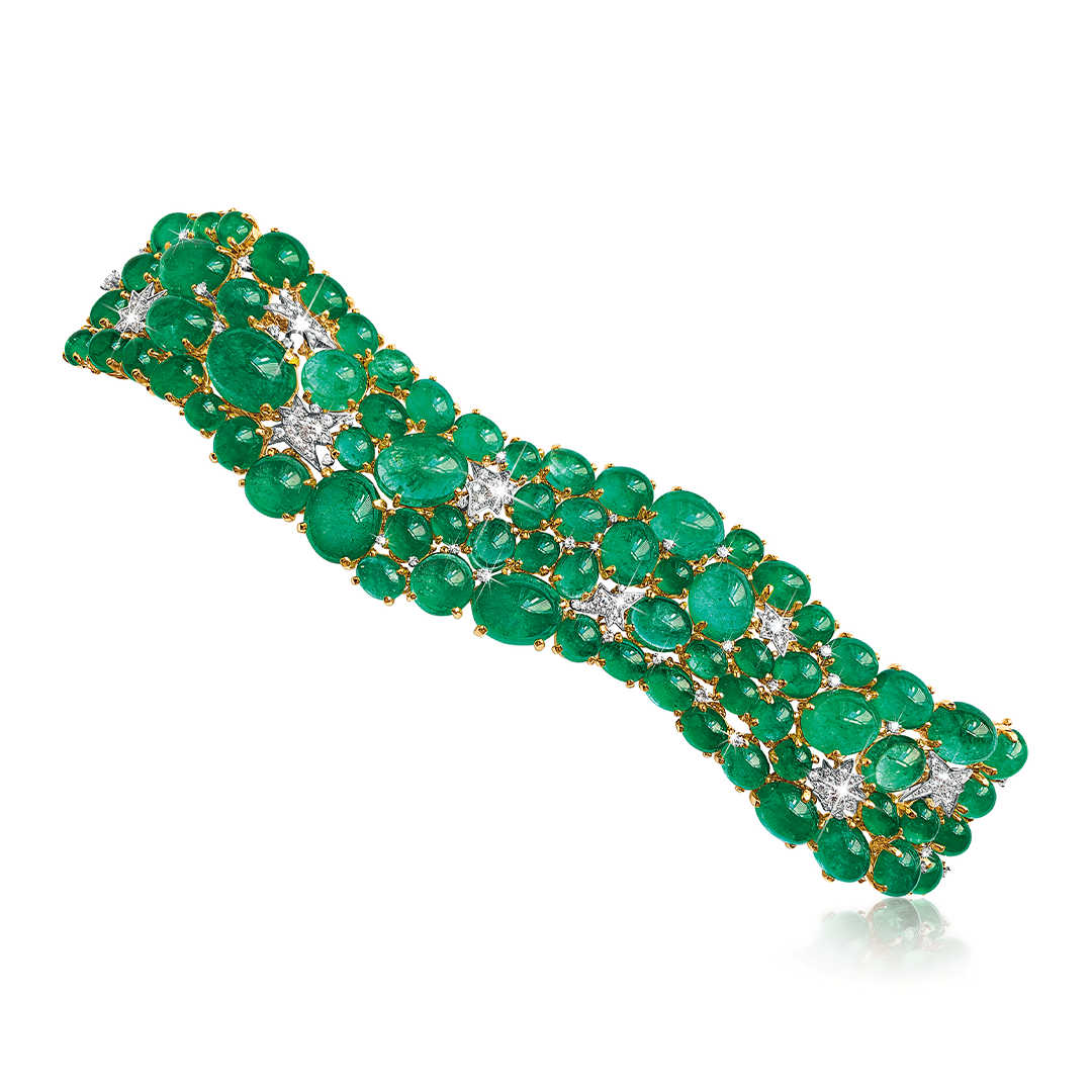 Verdura-Jewelry-Stardust-Bracelet-Emerald-Diamond