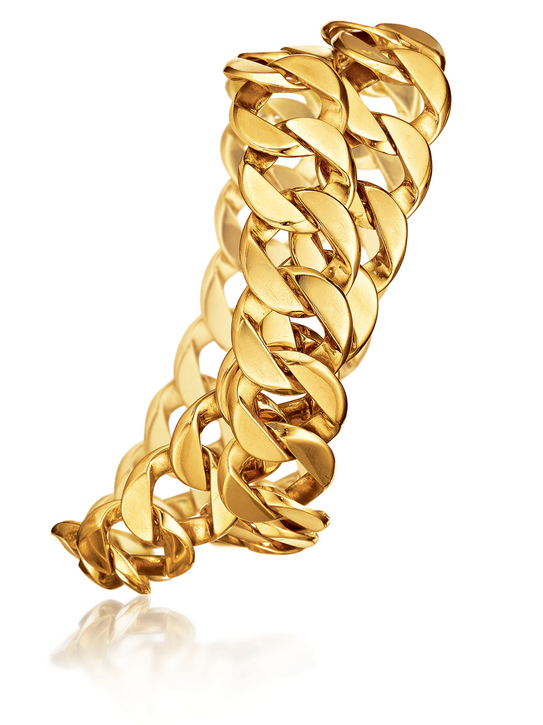Verdura-Curb-Link-Bracelet-Double Wrap-Gold-2014-hr